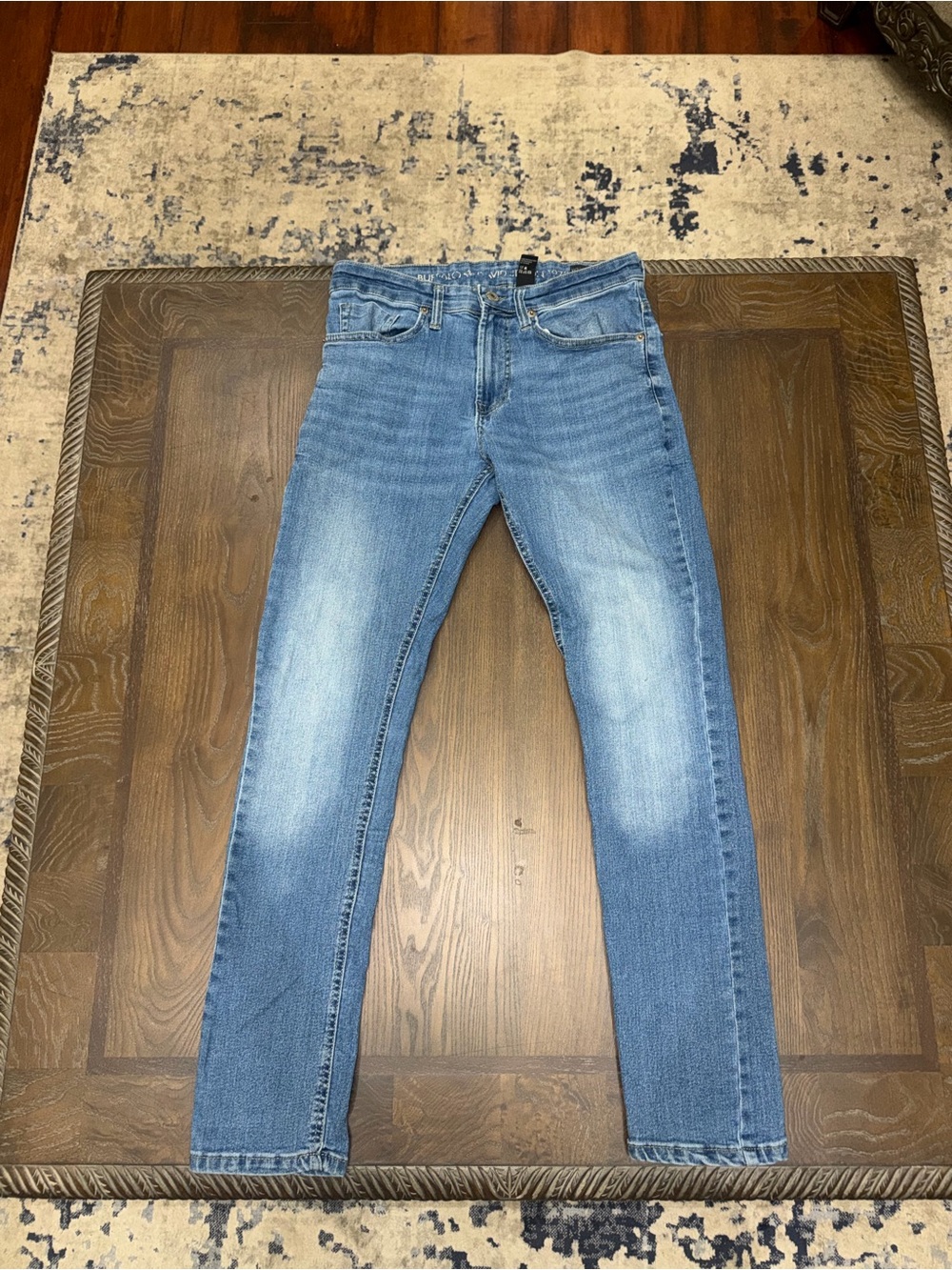 Ash Men's Slim Fit Light Blue Washed Jeans